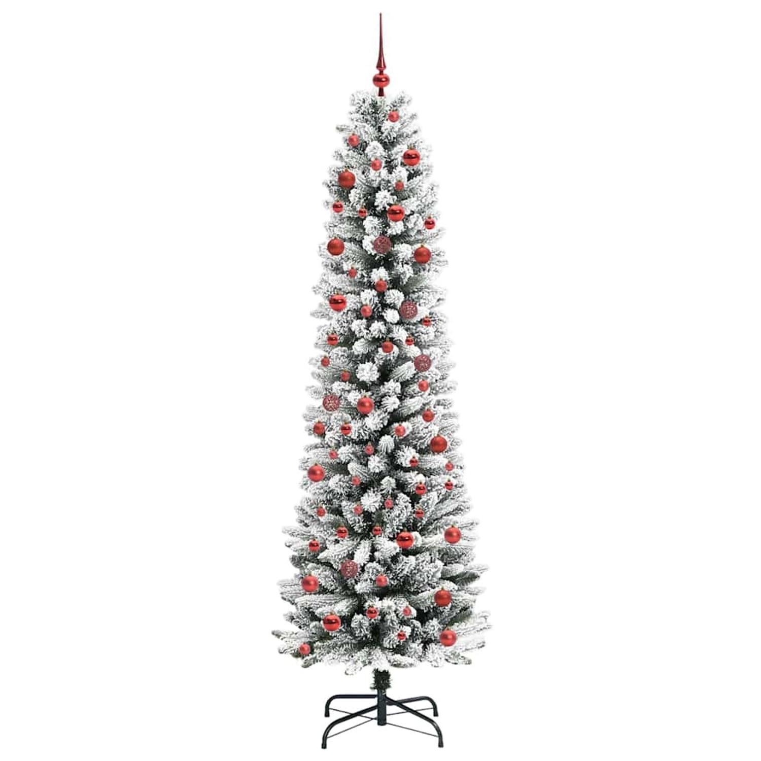 vidaXL Künstlicher Weihnachtsbaum mit 300 LEDs Grün und Weiß 210 cm 3396117