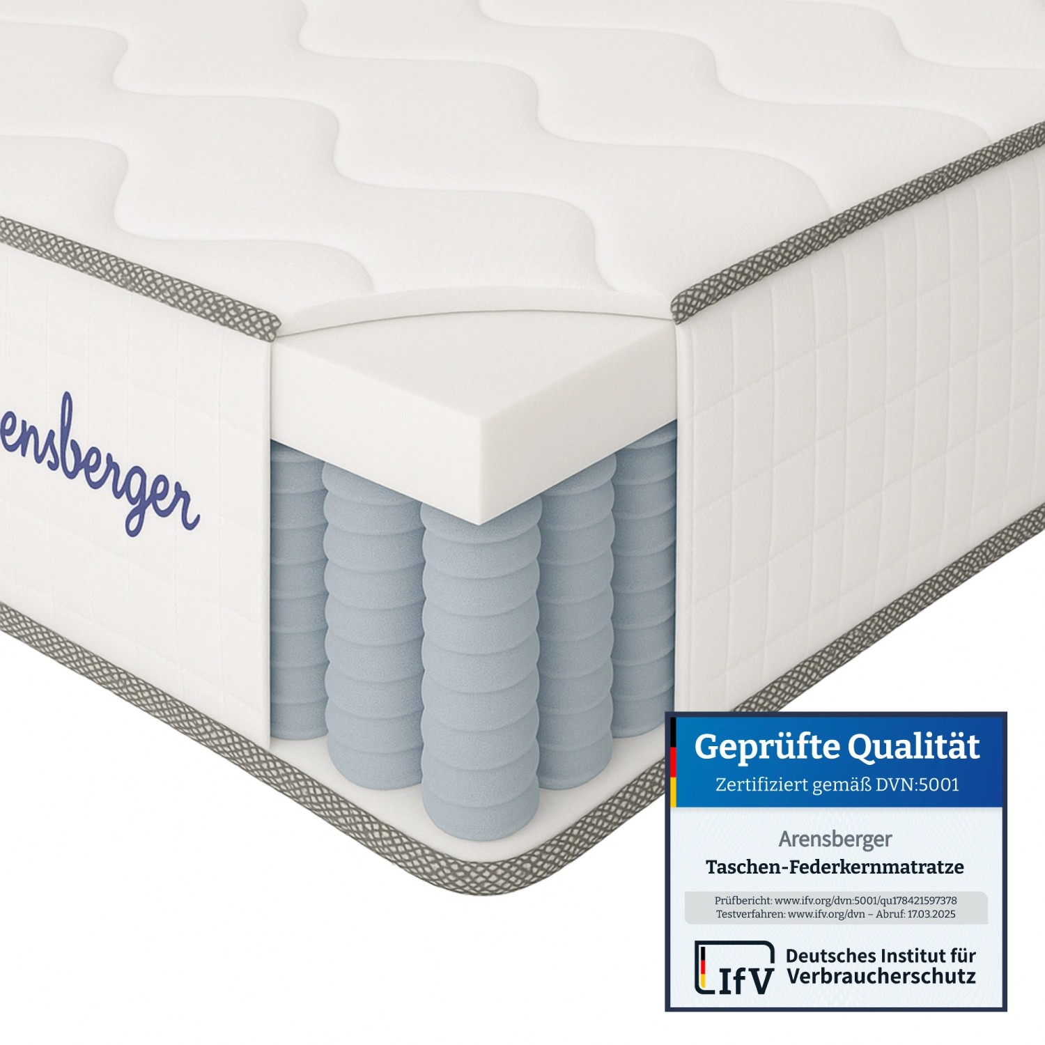 Arensberger Taschenfederkern Matratze JANA 120x200cm günstig online kaufen