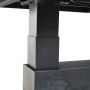 Detailansicht des grauen Siena Garden Gartentisch Talina mit Aluminiumgestell.