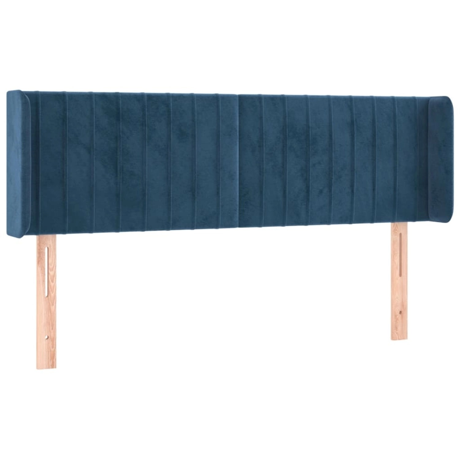 vidaXL LED Kopfteil Dunkelblau 147x16x78/88 cm Samt 3123526