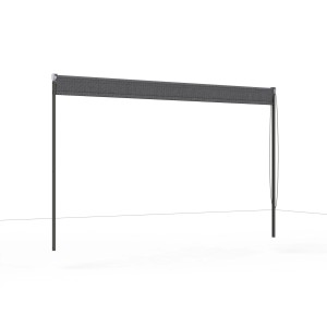 Siena Garden Roll-Up für Schattenmanufaktur, 300x210 cm, anthrazit, für Lauben und Pavillons.