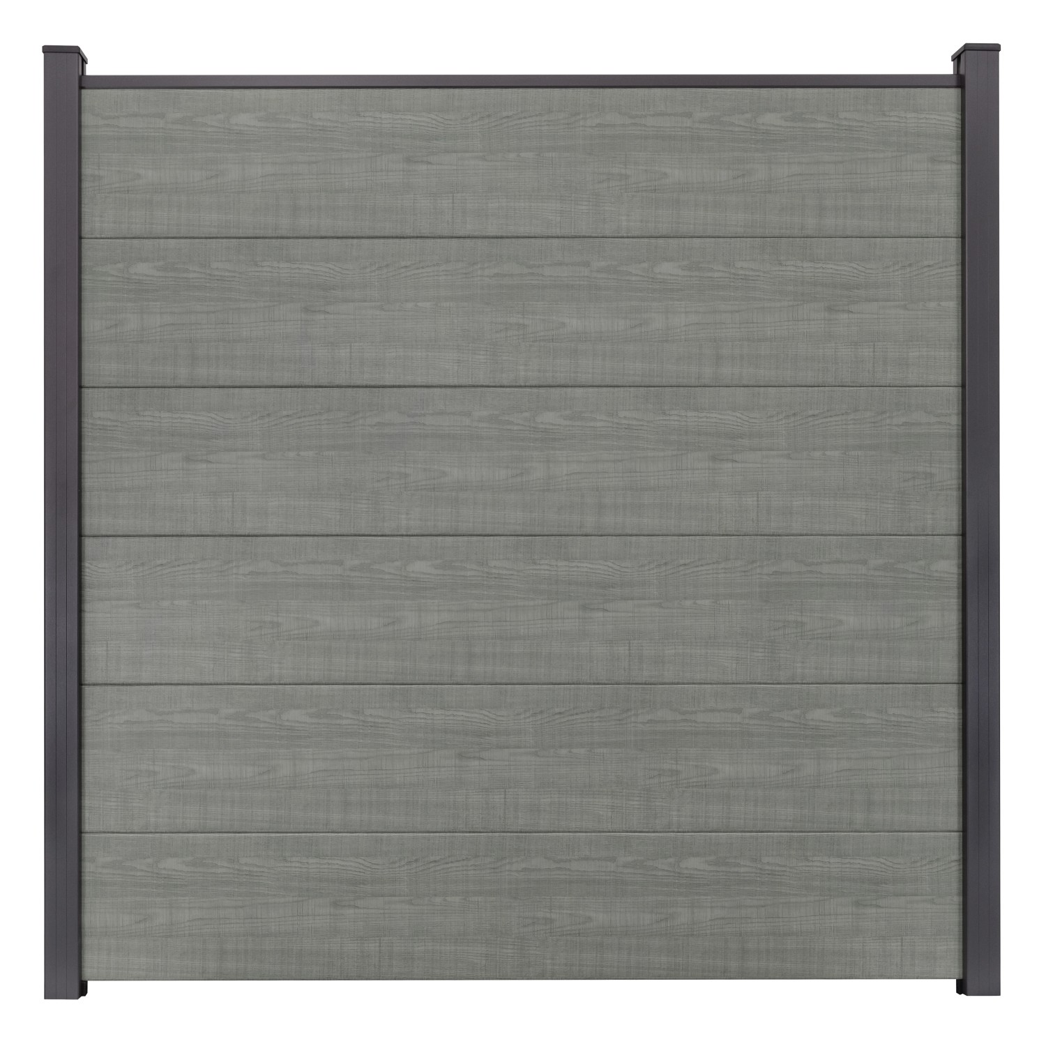 GroJa Steckzaun Schmal Basicline 180 cm x 180 cm Grey Ash Cut günstig online kaufen