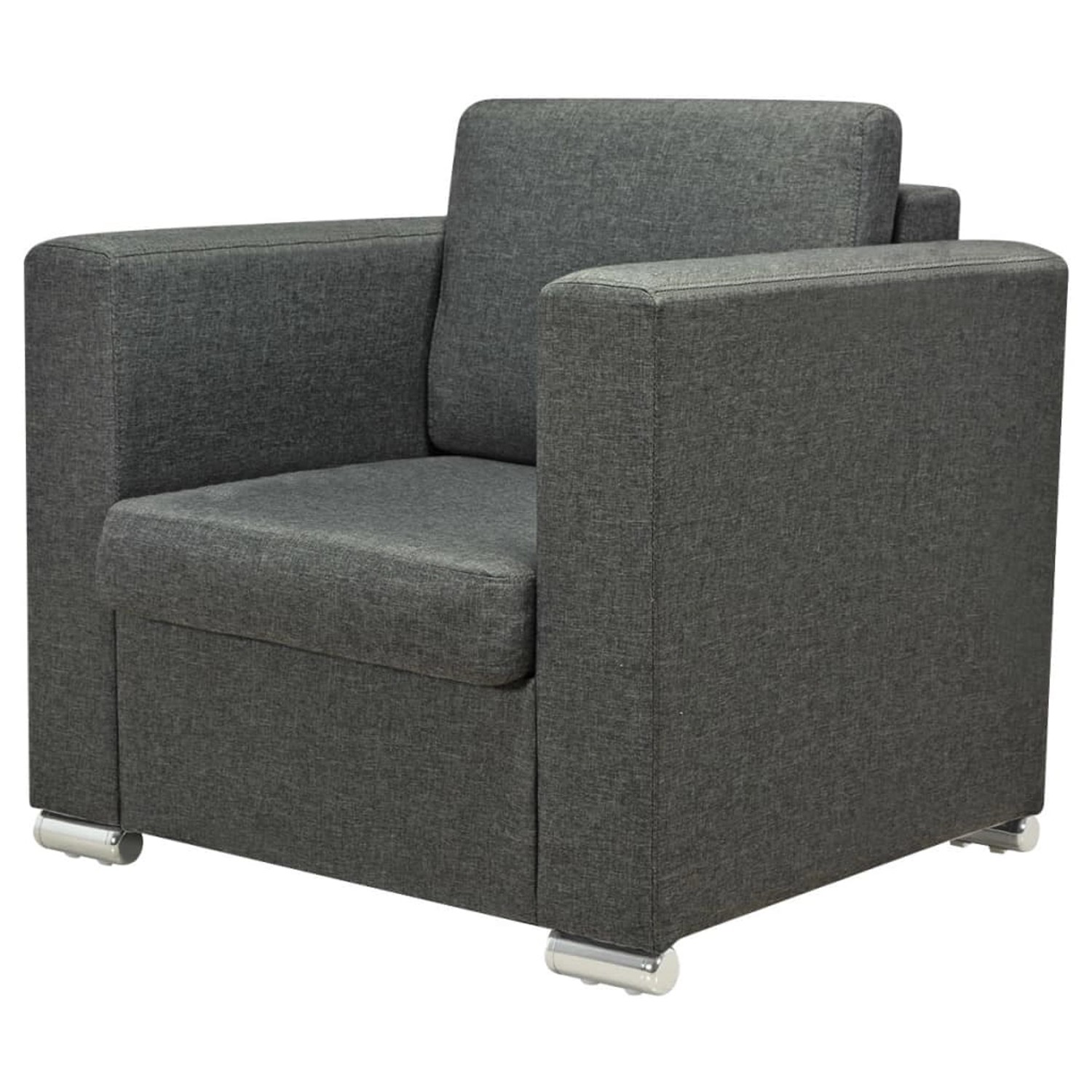 vidaXL Sessel Dunkelgrau Stoff 243582