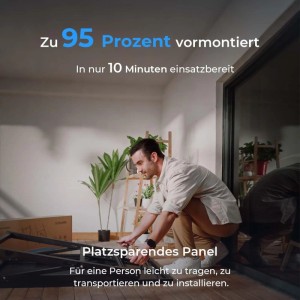 SUNSHARE Balkonkraftwerk Halterung für Betonbalkon, einfache Montage, vormontiert.