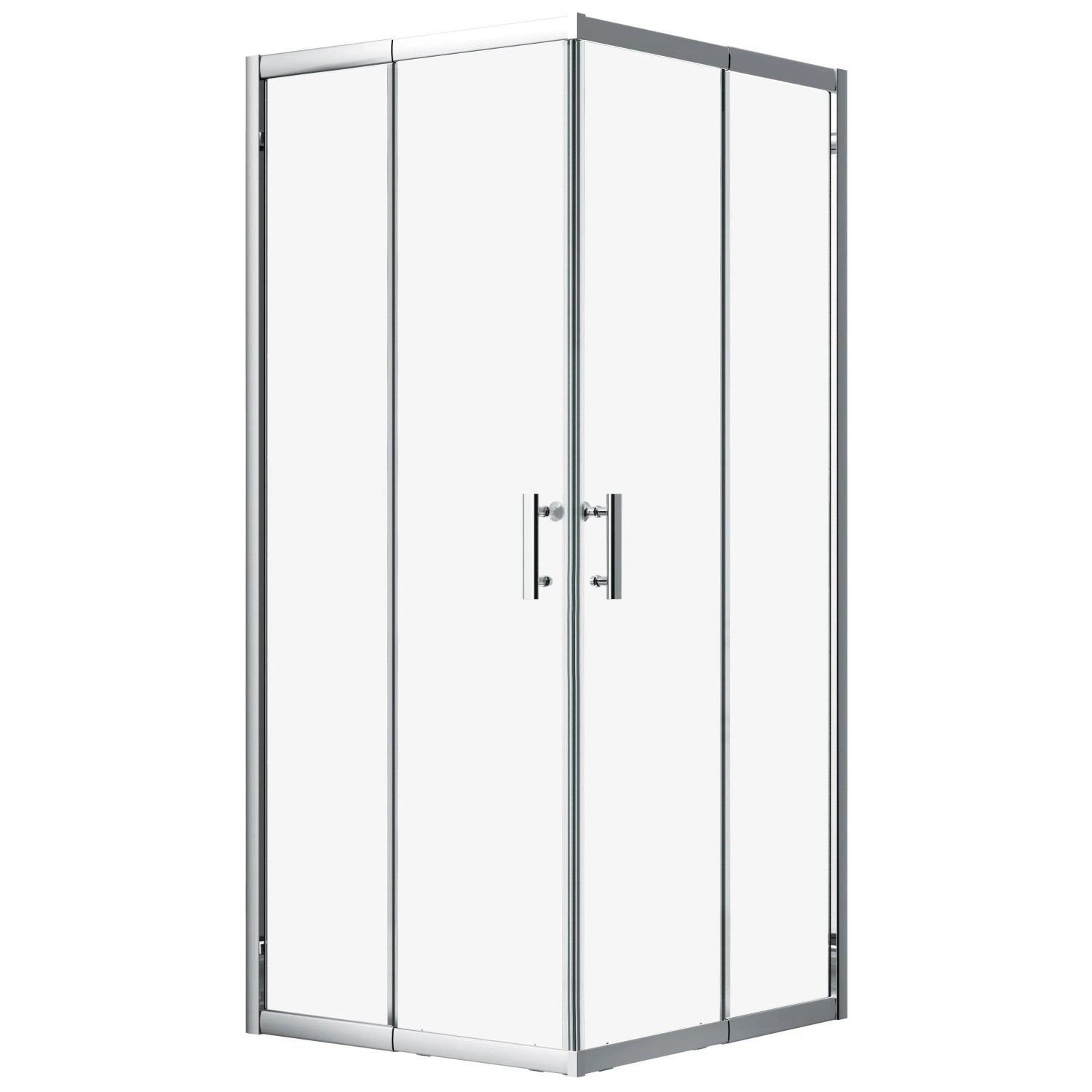 KOLMAN Duschkabine Quadratisch 80 x 80 x 190 Cm 6 Mm Sicherheitsglas Rahmen Chrom Transparent
