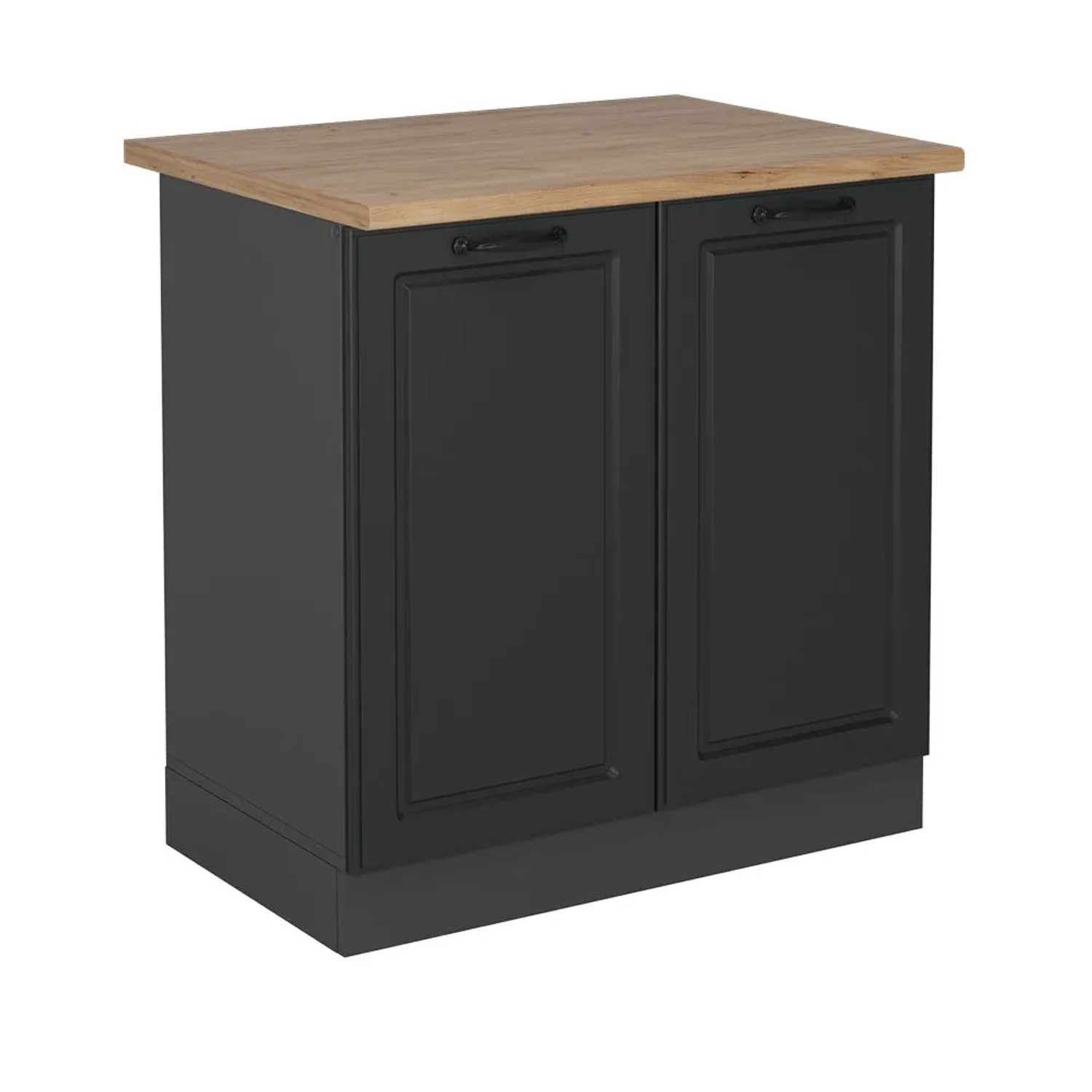 Vicco Spülenunterschrank R-Line Anthrazit Landhaus 80 x 82 AP Eiche Art Nr 53841