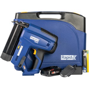 Rapid Akku-Nagler BNX50 18V mit Akku, Ladegerät und Koffer. Ideal zum Befestigen von Zierleisten.