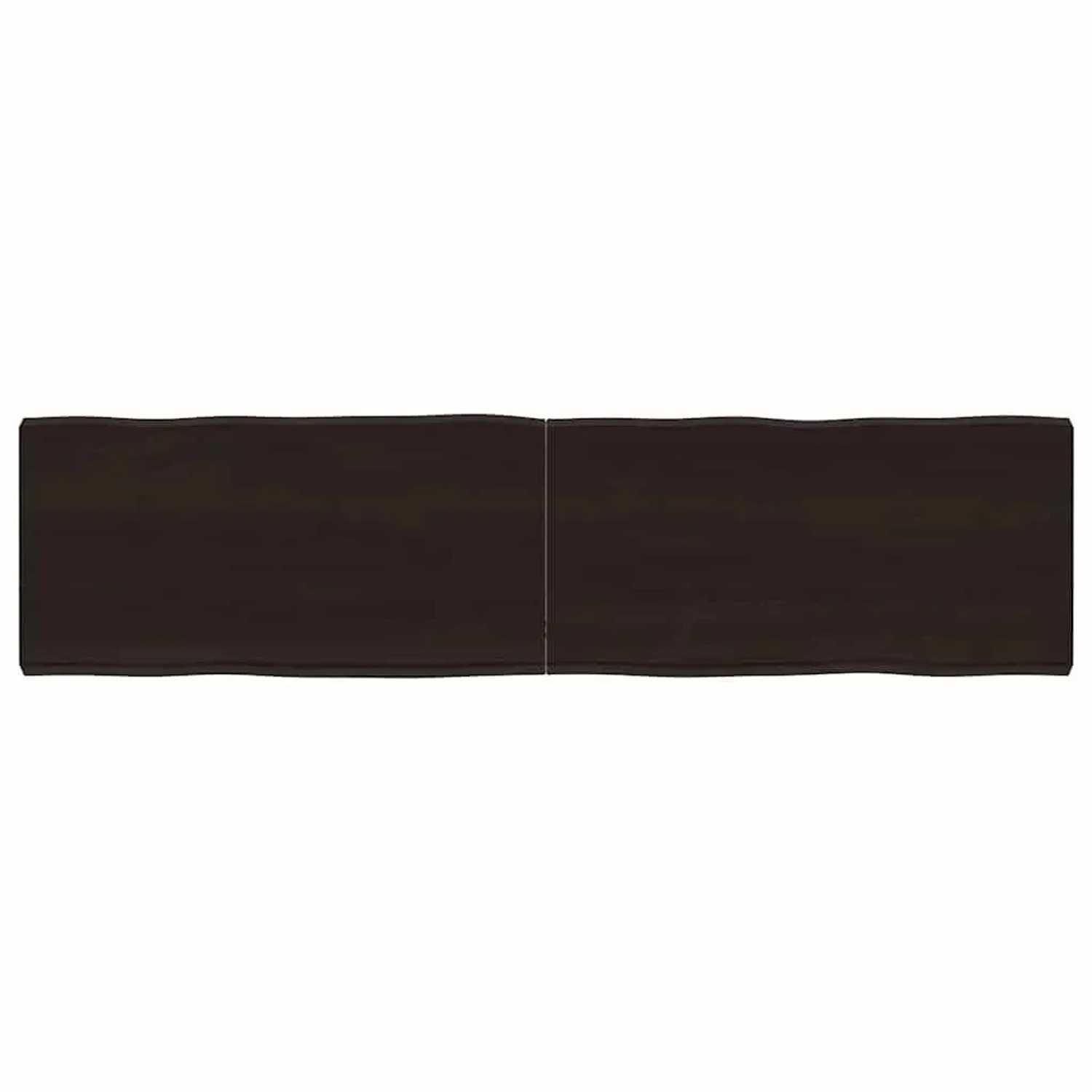 vidaXL Tischplatte 160x40x2-6 cm Massivholz Behandelt Baumkante 364035