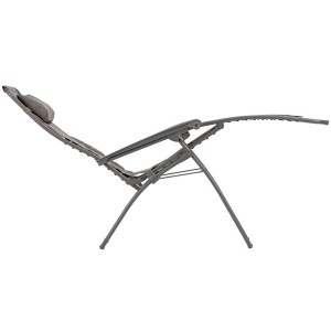 Lafuma Relaxsessel RSXA CLIP Batyline® Graphite, Multipositions-Gartenstuhl mit Stahlrohrgestell.