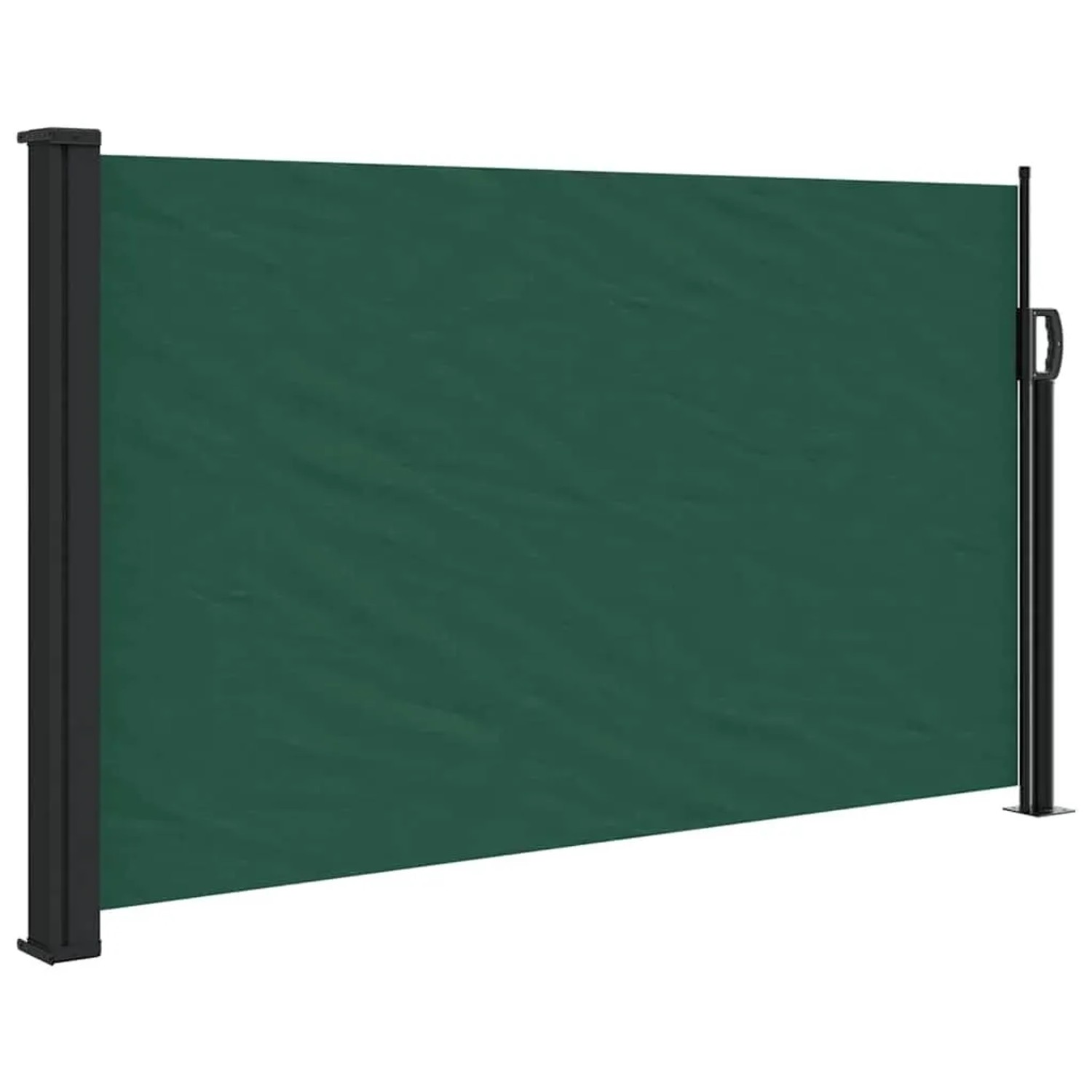 vidaXL Seitenmarkise Ausziehbar Dunkelgrün 120x500 cm 4004410