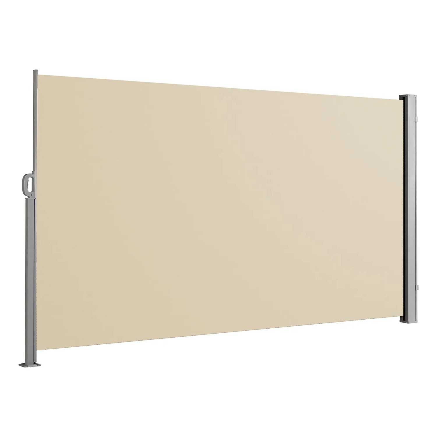 Svita Seitenmarkise Ausziehbar Sichtschutz 450x180cm Beige