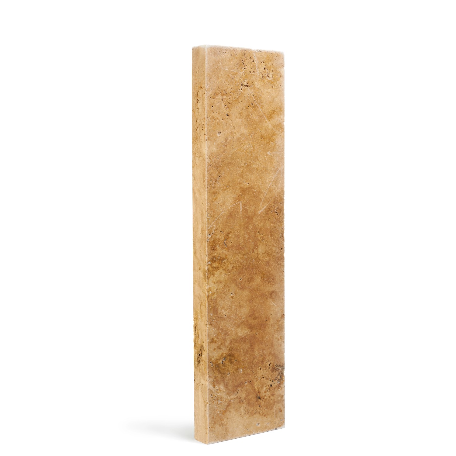 Travertin Palisade Noce gesägt und getrommelt 6 x 25 x 100 cm