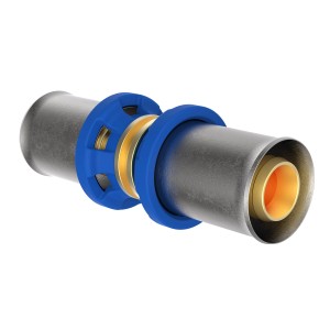 Kirchhoff MS-Verbindungsstück 26 mm, Pressfitting für Mehrschichtverbundrohr, blank.