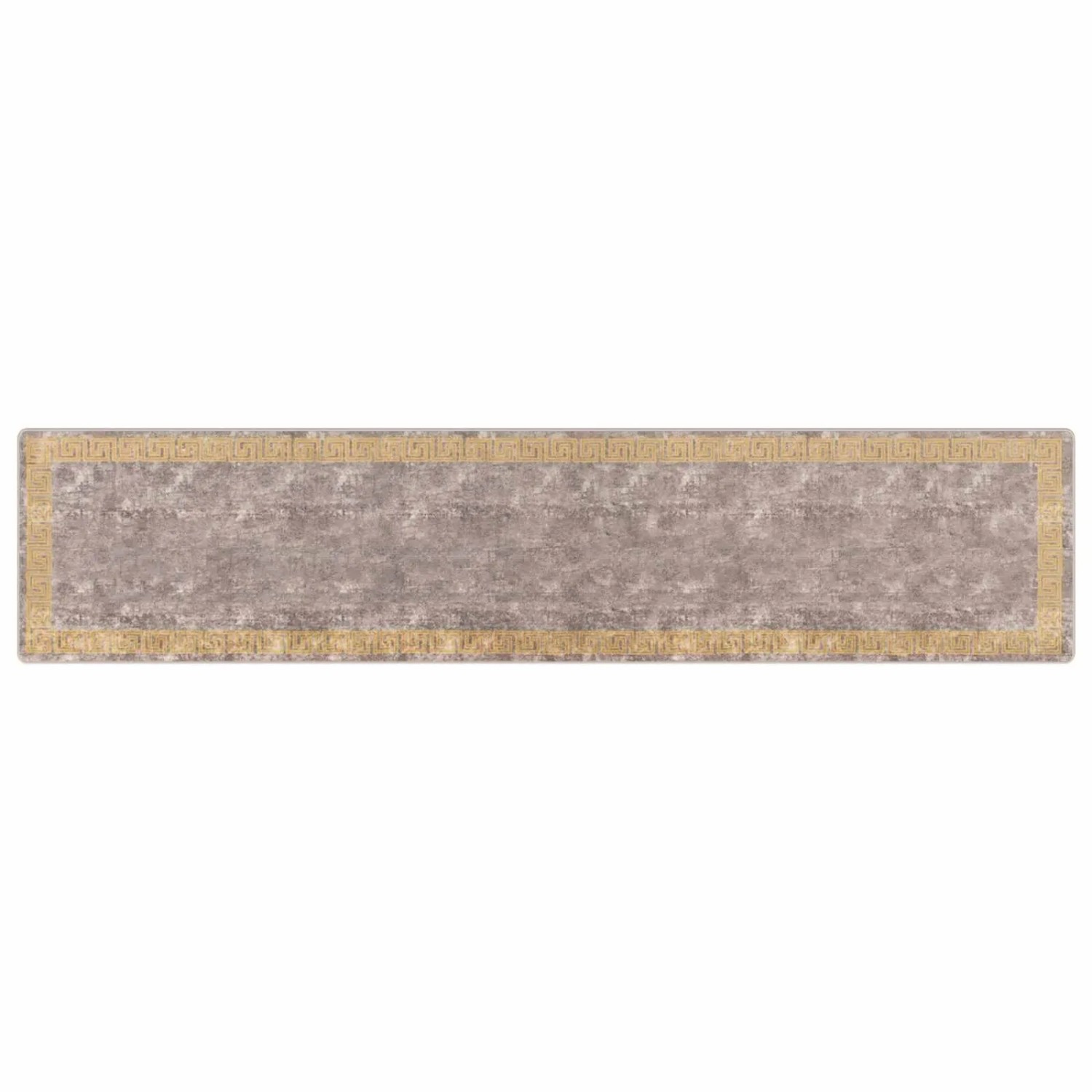 vidaXL Teppichläufer MARSA Grau 100 x 450 cm Polyester und PVC 42023365