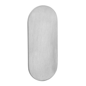 SOTECH Blindrosette Oval, selbstklebend, Edelstahl Satin für Tür-Beschläge.
