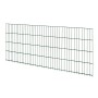 Grüne Doppelstabmatte (83x201 cm) für Gartenzaun. Metallzaun zur Grundstückseinzäunung.
