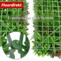 Floordirekt Kunstpflanzenwand mit Klick-System, grüne Blätter und Gräser für modulare Gestaltung.