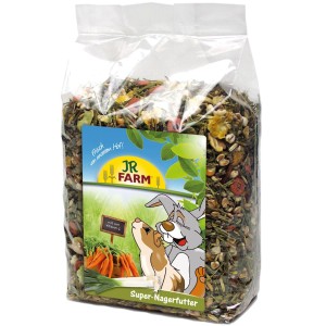 JR Farm Super-Nagerfutter 2,5kg im transparenten Beutel. Ergänzungsfutter für Nager.