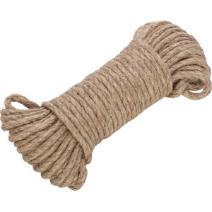 Aufgerolltes Hanfseil, Ø 10 mm, 20 m Länge. Naturfarbenes Seil für Modellbau, Sport und Freizeit.