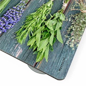 Myspotti Mini-Spritzschutzplatte Kräuter der Provence, Küchenrückwand mit Kräutermotiv.