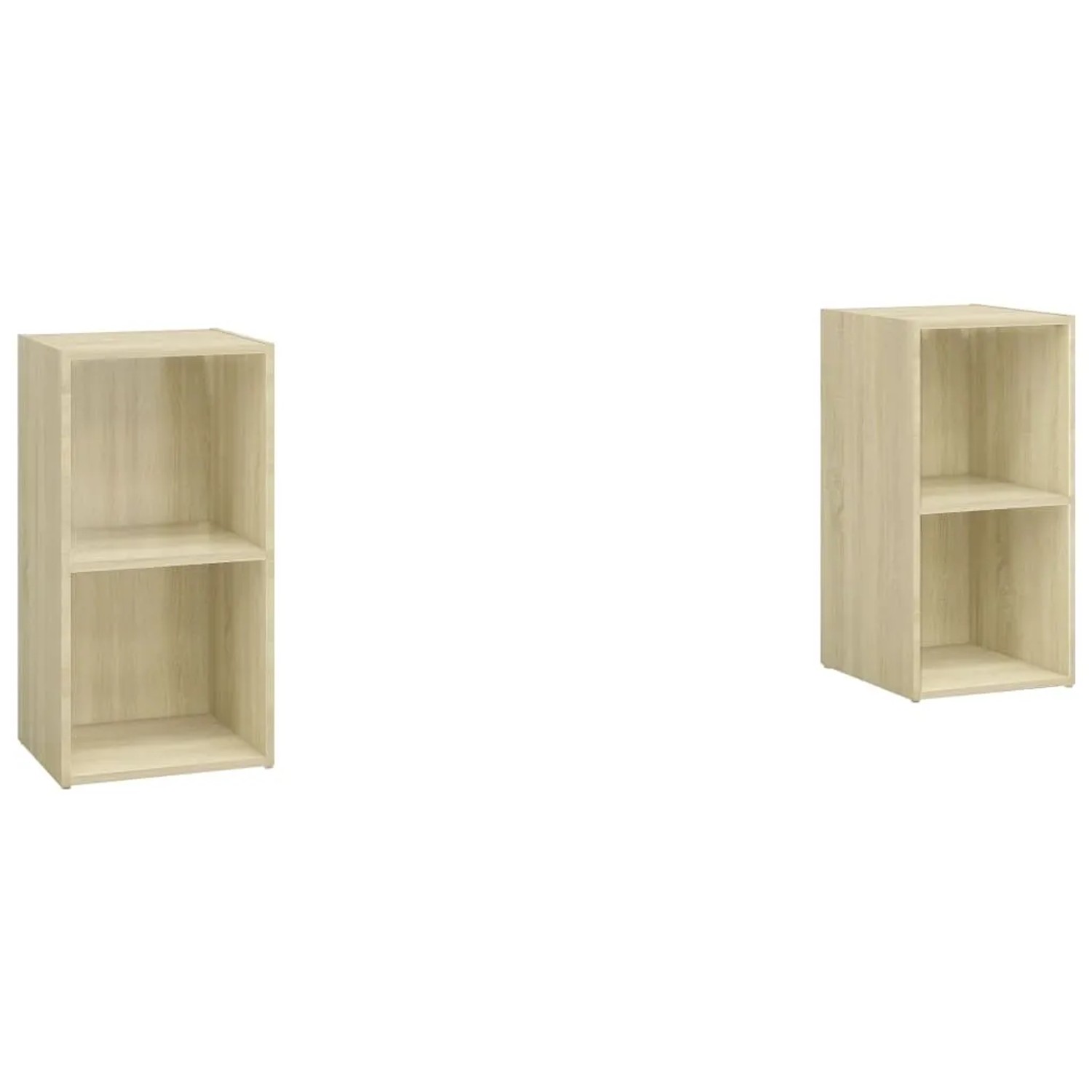 vidaXL TV-Schränke 2 Stk Sonoma-Eiche 72x35x36,5 cm Holzwerkstoff 3079901