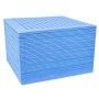 Blauer Stapel eyepower Poolmatten aus EVA-Schaumstoff, 62x62 cm, 40er Set. Puzzle-System schützt Poolboden & dämpft.