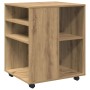 vidaXL Rollschrank Artisan-Eiche 60x53x72 cm Holzwerkstoff 856659