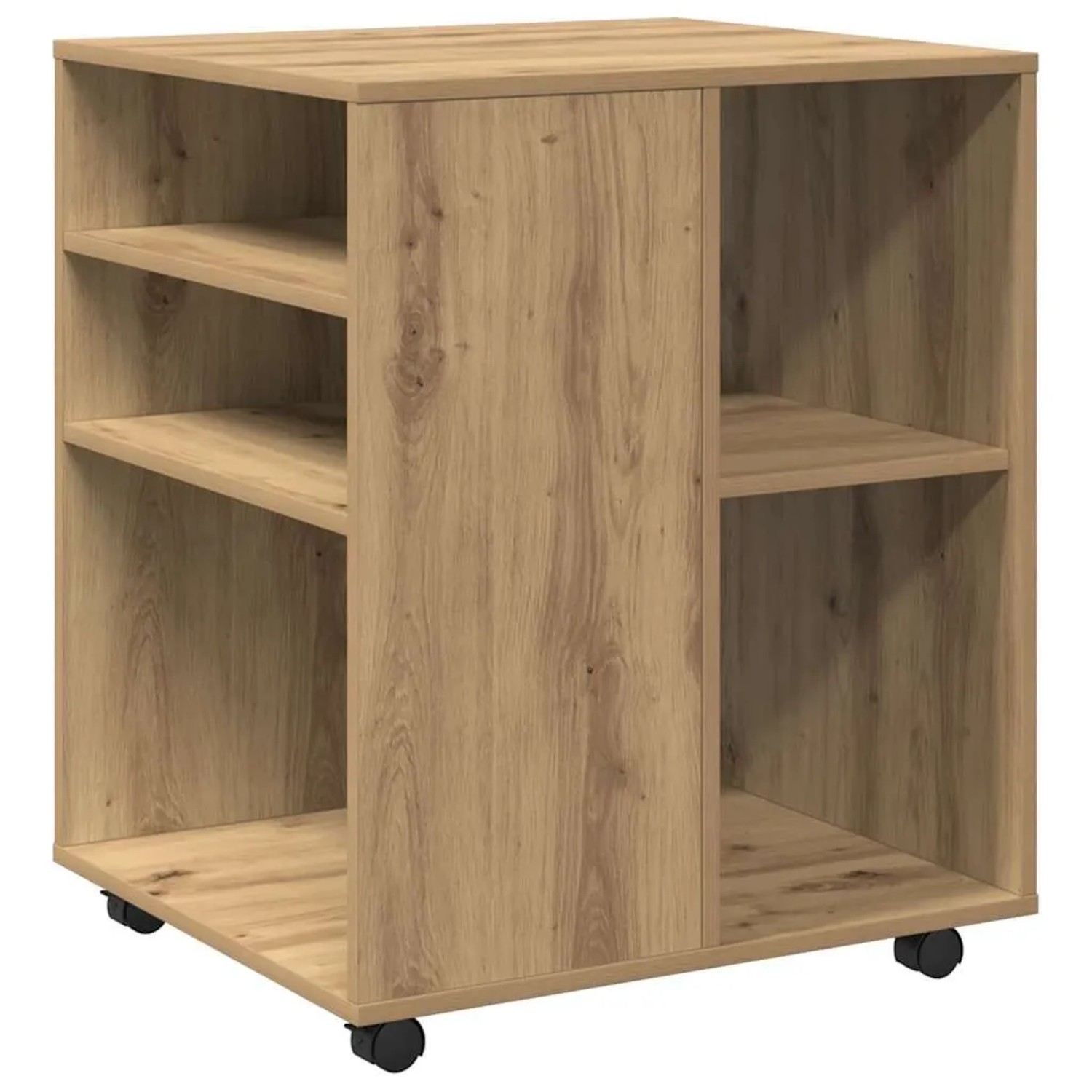 vidaXL Rollschrank Artisan-Eiche 60x53x72 cm Holzwerkstoff 856659