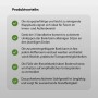 Produktvorteile der TRUTZHOLM Bierzeltbank: Klappbar, robust, leicht zu reinigen und mit Bodenschoner.