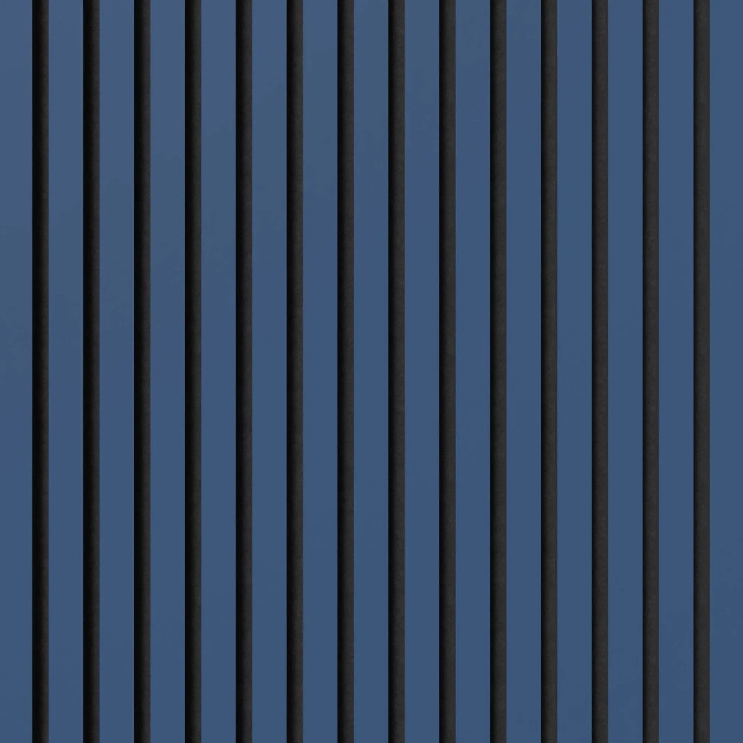 Akustikpaneel Muster in Blau und Schwarz mit Linoleum und Filz, 29,5x15 cm.
