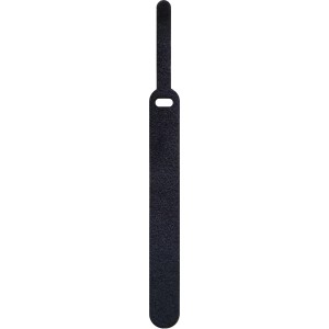 Schwarzer Schwaiger Klettbinder, 170 mm, für Kabelmanagement.