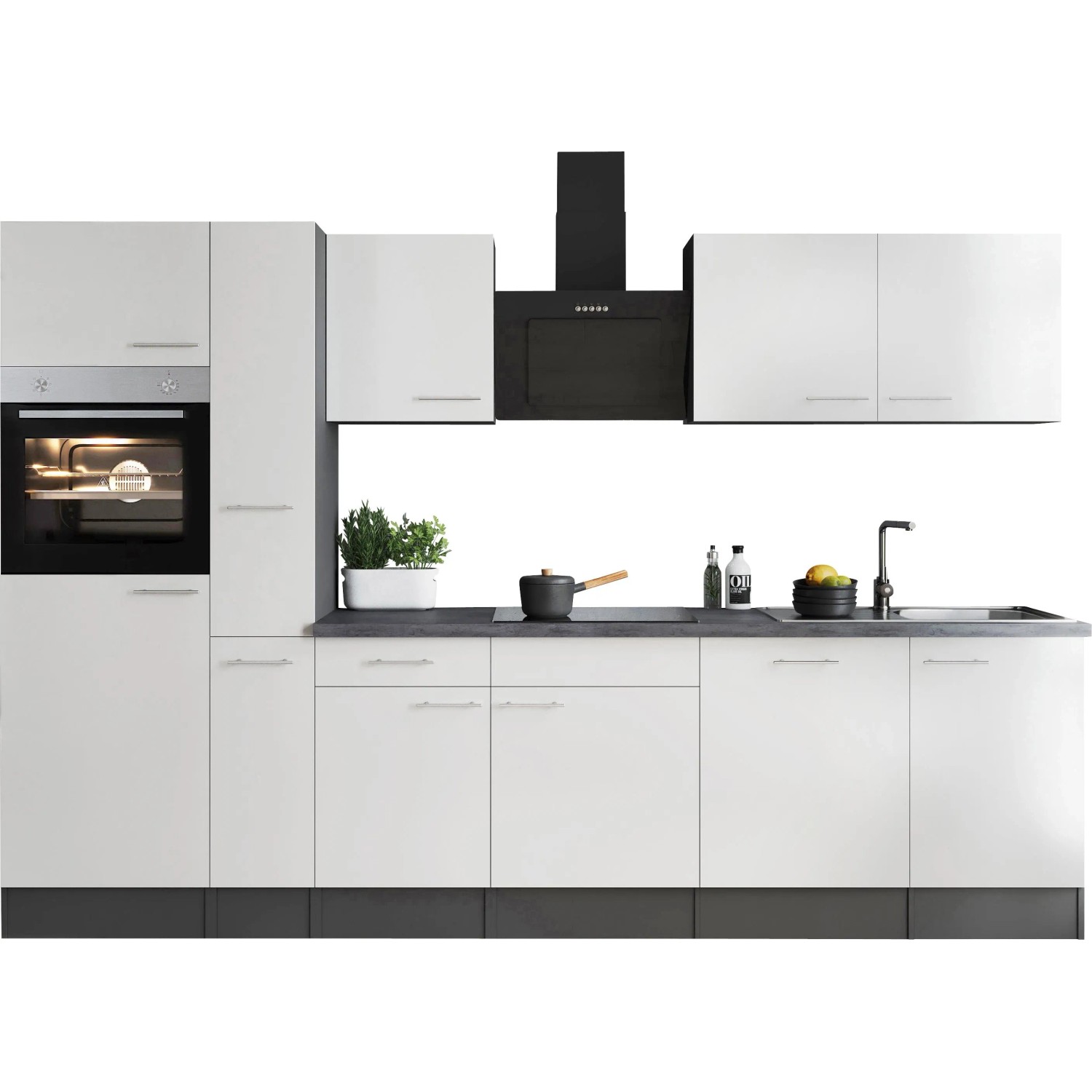 Thumbnail - Respekta Küchenzeile Oliver 310 cm Weiß