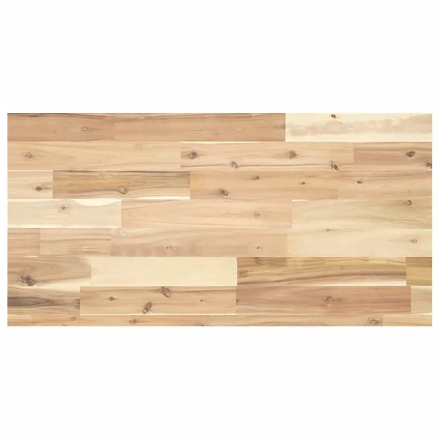 vidaXL Schweberegal 100x40x4 cm Massivholz Akazie Unbehandelt 3279479