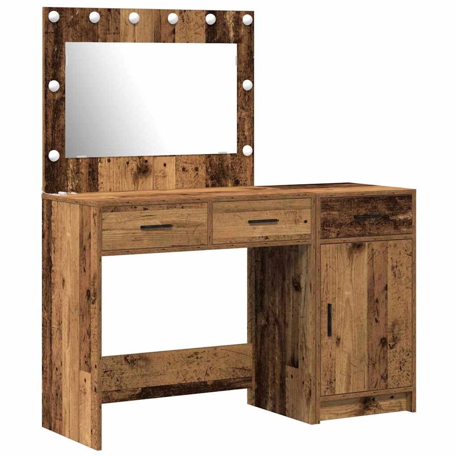vidaXL Schminktisch mit Tür 2-Tlg Braun 40 x 41 x 75 cm Holzwerkstoff 33342 günstig online kaufen