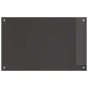 vidaXL Küchenrückwand Dunkelgrau 80 x 50 x 0,6 cm Gehärtetes Glas 42001242