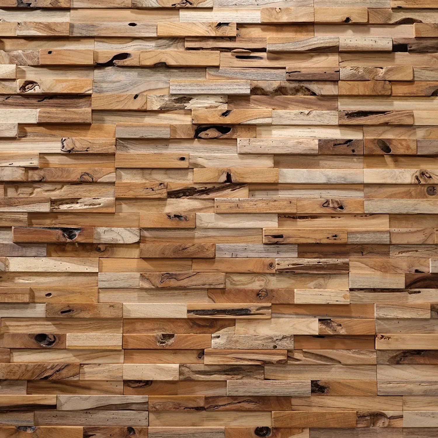 Rebel of Styles Verblender UltraWood Bologna Teakholz, natürliche Holzoptik für Innenräume.