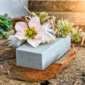 Windhager Steckschaum Trocken, 22,5x10,5x6,5cm, für Trockenblumen und Gestecke.