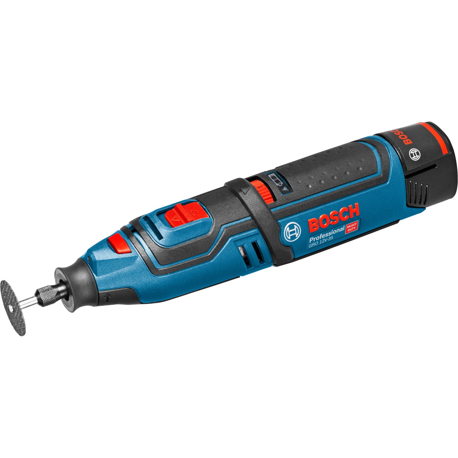 Bosch Professional Akku-Multirotationswerkzeug GRO 12 V-35 solo mit Zubehör Box