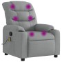 vidaXL Massage-Relaxsessel Hellgrauer Stoff 3206915