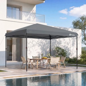Sekey Faltpavillon 300x300 cm Pop Up Wasserdicht Höhenverstellbar UV Schutz 50