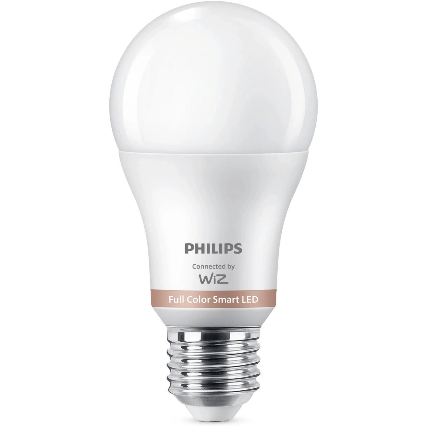 Philips A60 E27 smarte LED Lampe mit Farbwechsel, steuerbar per WLAN.
