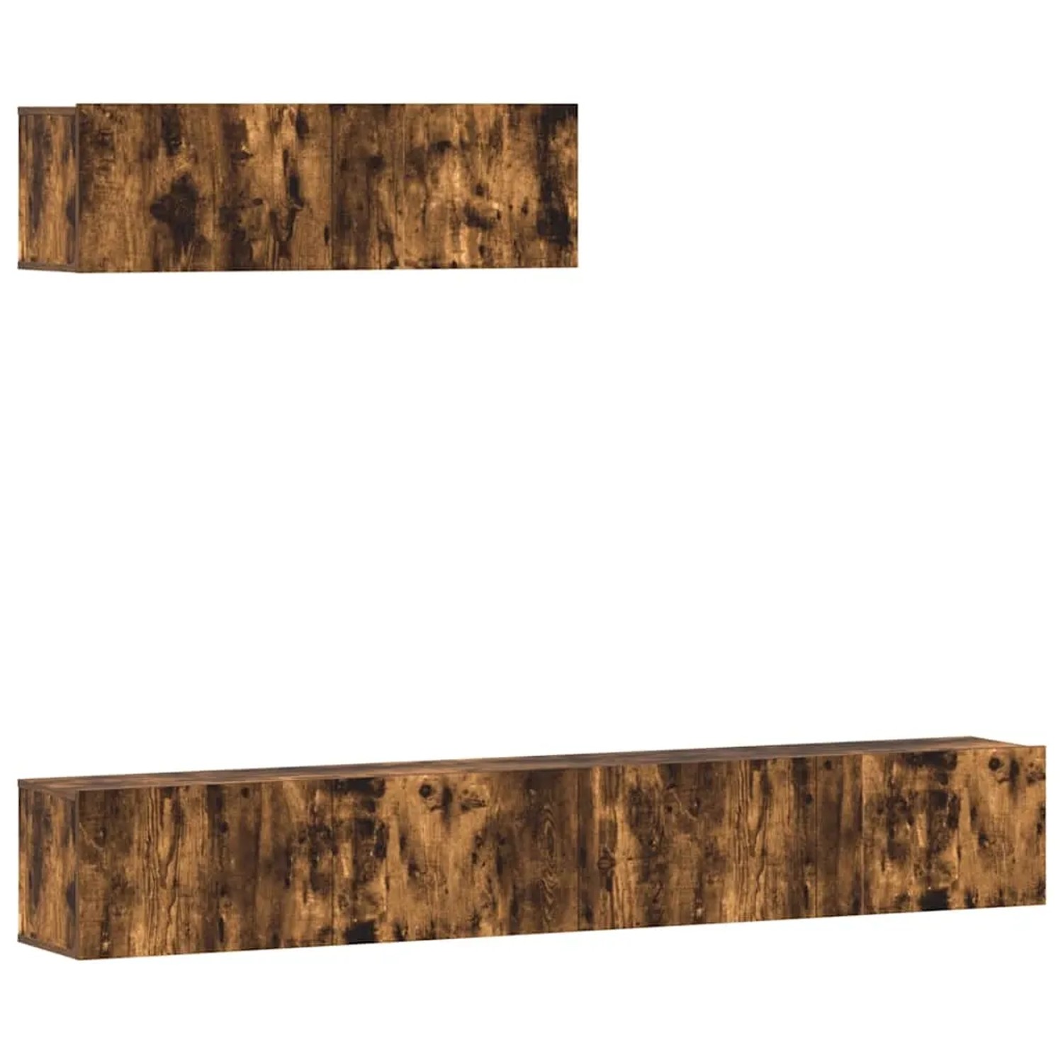 vidaXL 3-Tlg TV-Schrank-Set Räuchereiche Holzwerkstoff 3114483