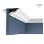 ORAC DECOR C400 LUXXUS Zierleiste, weiße Stuckleiste im 14er Set (28m) für Wand und Decke.