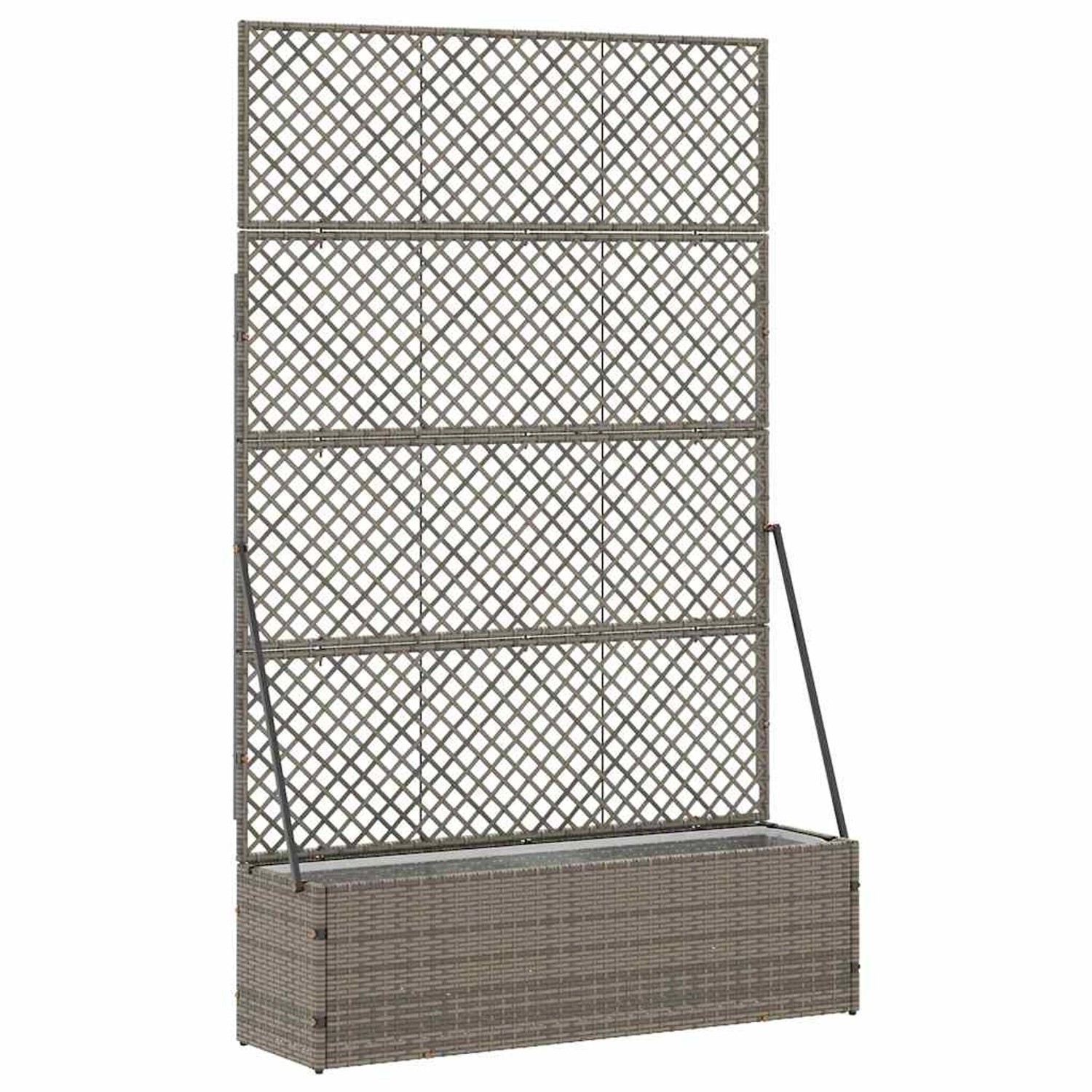 vidaXL Pflanzkübel Grau 105 x 30 x 170 cm Metall 366623 günstig online kaufen