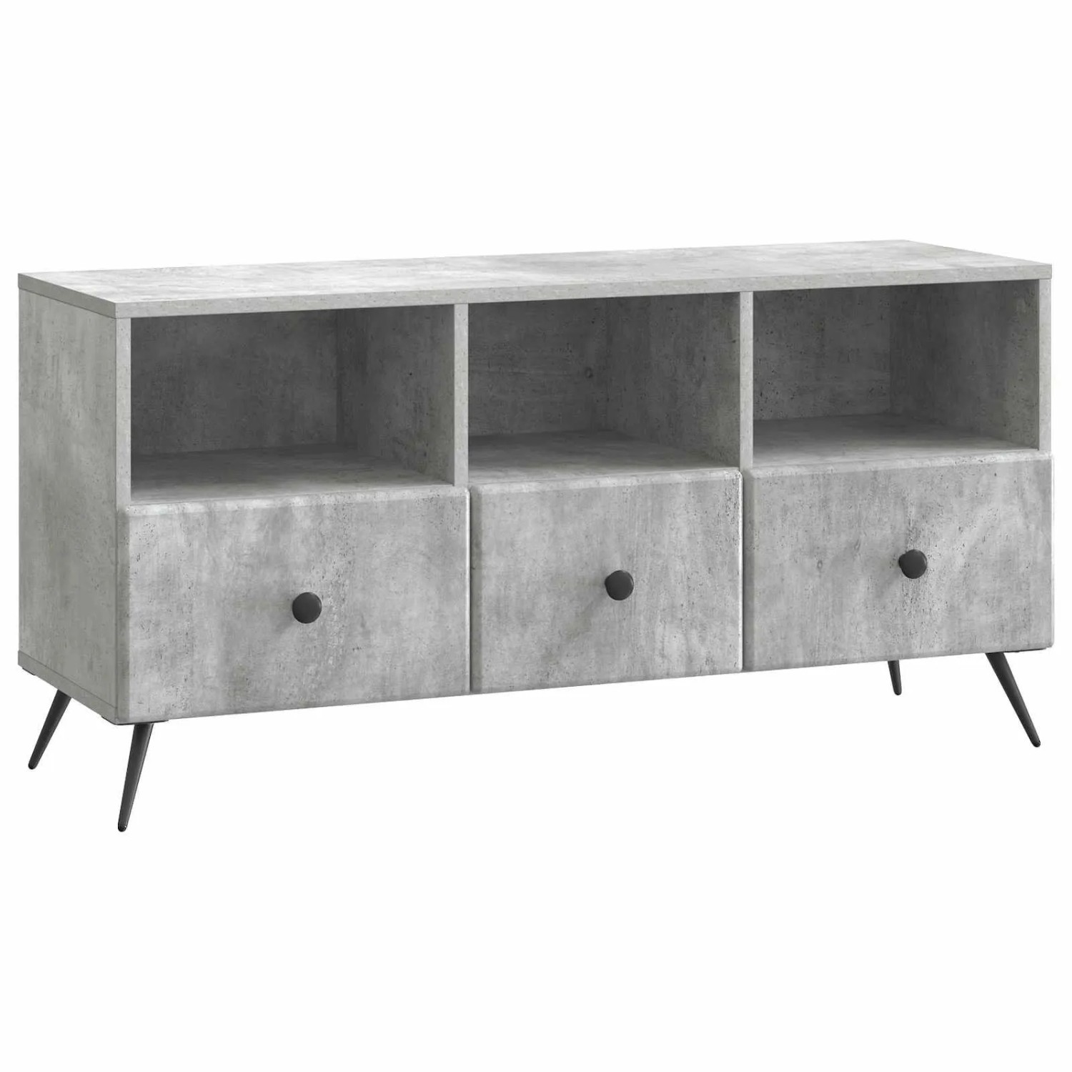 vidaXL TV-Schränk Betongrau 102 x 34,5 x 50 cm Holzwerkstoff 895598