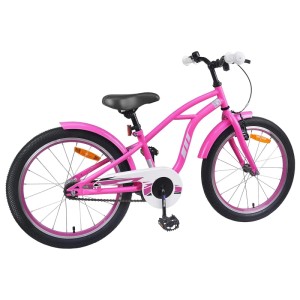 vidaXL Kinderfahrrad 22 Zoll 7-12 Dunkelrosa 42009695
