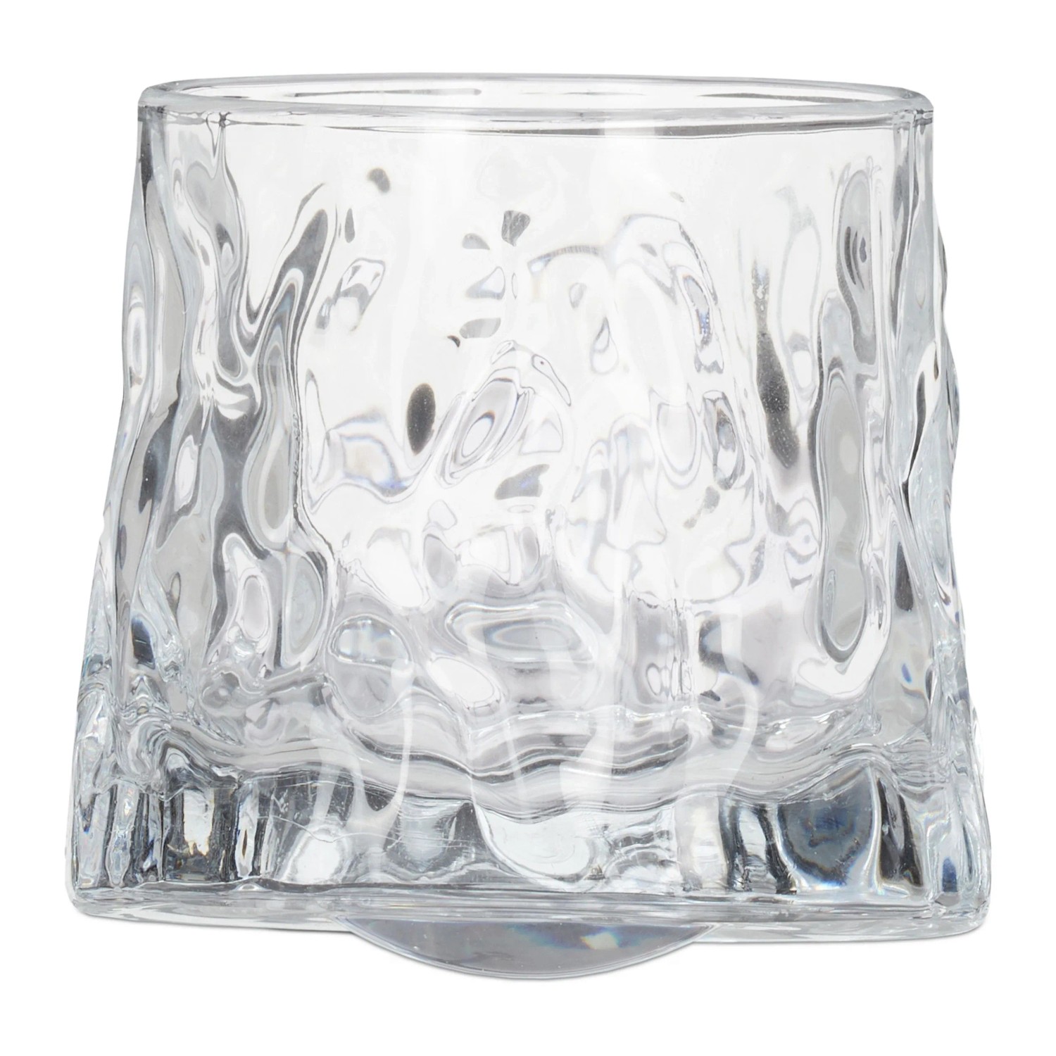 Relaxdays Whiskygläser 12er Set Glas Transparent Schwer 7,5 cm x 8 cm 300 g