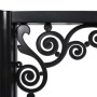 Schwarze PVC-Zierhalterung mit geschwungenen Ornamenten für die vidaXL Weihnachts-Wandleuchte. Weihnachtsdekoration.