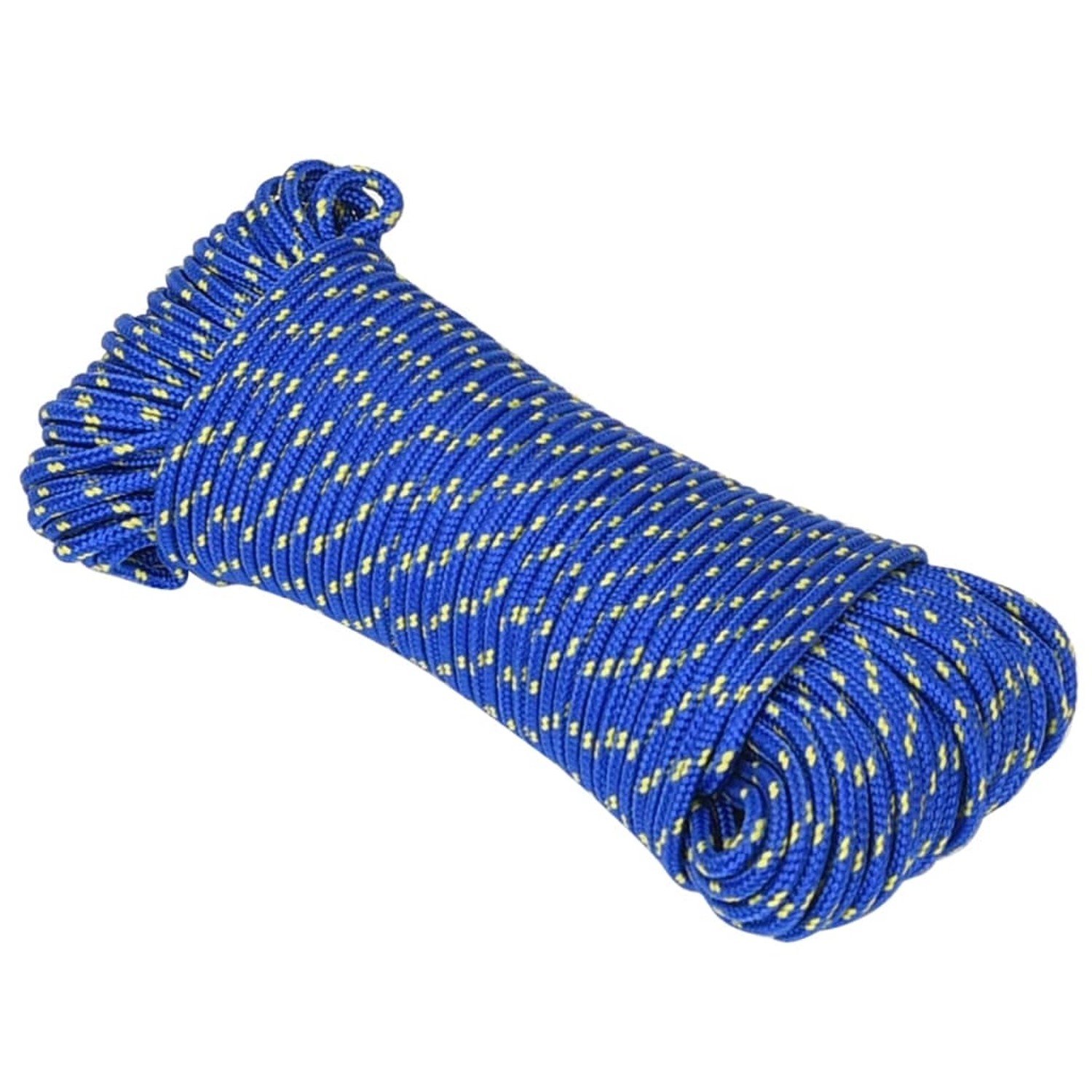 vidaXL Bootsseil Blau 3 mm 25 m Polypropylen 152428