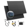 Solakon Balkonkraftwerk 900W: Zwei Solarmodule, Wechselrichter, 5m Anschlusskabel und Modulkabel. Steckerfertige Photovoltaik.